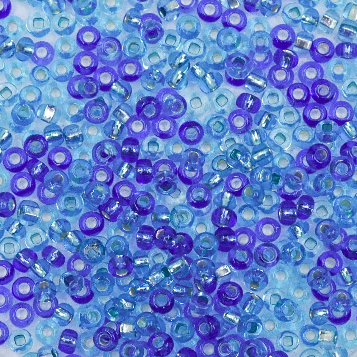 229-102.SLC.1.jpg Seed Beads 10/0 Aqua Mix Silver Lined - 202g Image