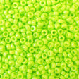 45-1594471.SLC.01.jpg 15/0 Seed Beads - Duracoat Opaque Dyed Neon Green 8.2g Image