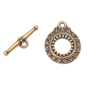16mm Bali Toggle - Antique Gold