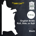 Hermann Oak Bridle Job Lot, Black Sq Ft