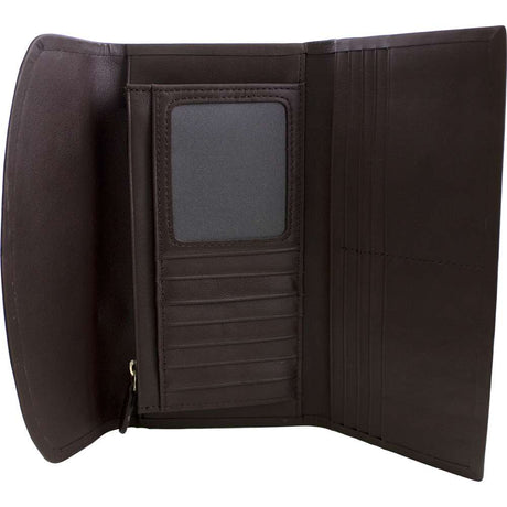 195-2508.SLC.jpg CF Chocolate Ladies Clutch Interior Image