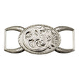 378-4321.SLC.jpg ¾" Floral Oval Connector - Silver Plate Image
