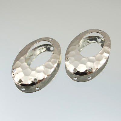 287-661.SLC.jpg 3 Strand Hammered Link - Silver Plate Image