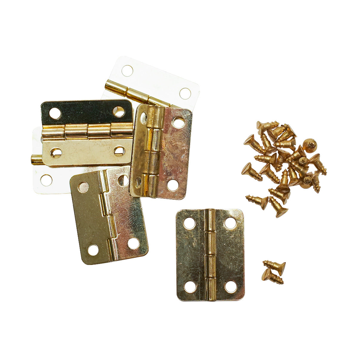 261-51266.SLC.01.jpg Brass Hinge w/Screws - 6pk Image