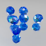 8mm Sapphire AB Bead Strand - Firepolished