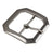 Clipped Corner Center Bar Buckles, Nickel Plate 1 1|2