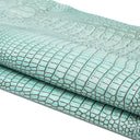 Antique Turquoise Embossed Gator on Cow