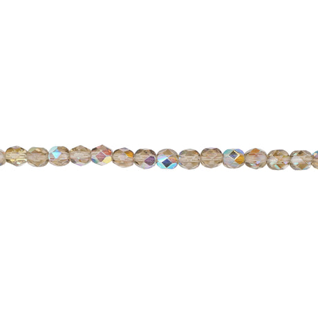 339-86.SLC.1.jpg 6mm Black Diamond AB Bead Strand - Firepolished Image