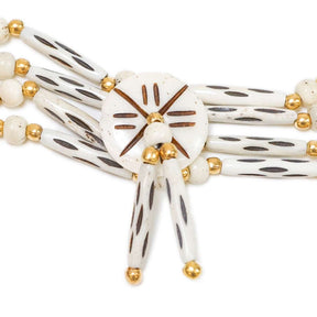 Bone Choker - White Etched W/Black