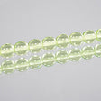 222-4140.SLC.jpg 8mm Peridot Round Glass Bead Strand Image