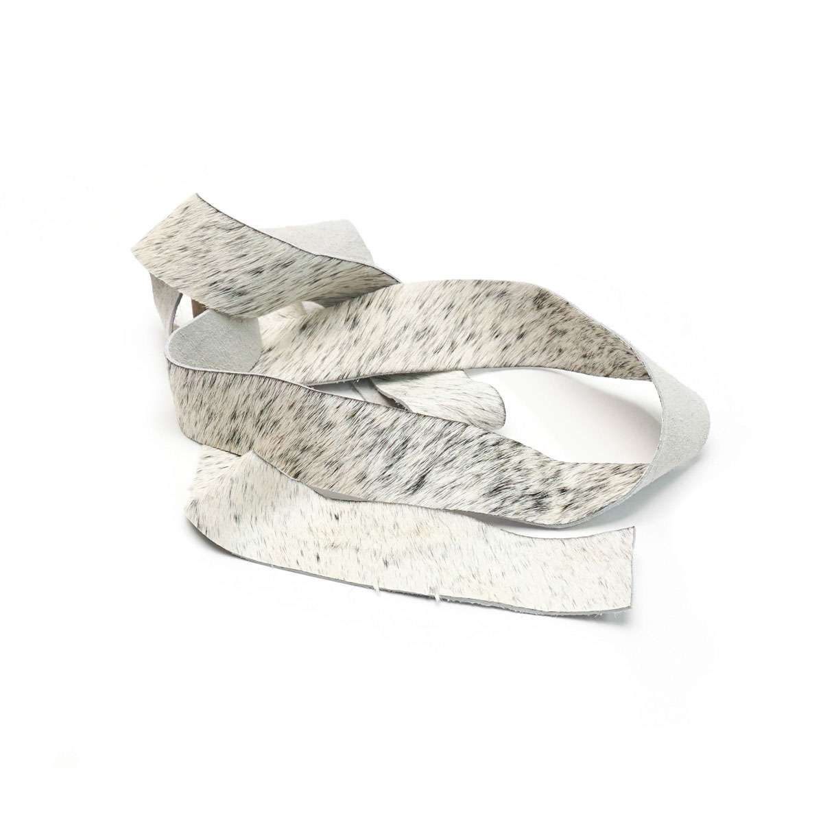 HOST.Black and White Speckled.02.jpg Hair On Strips Image
