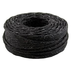 25yd Black Heavy Wax Thread