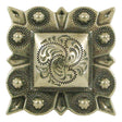 115-232502.SLC.jpg 1" Square Berry Concho - Old Silver Image