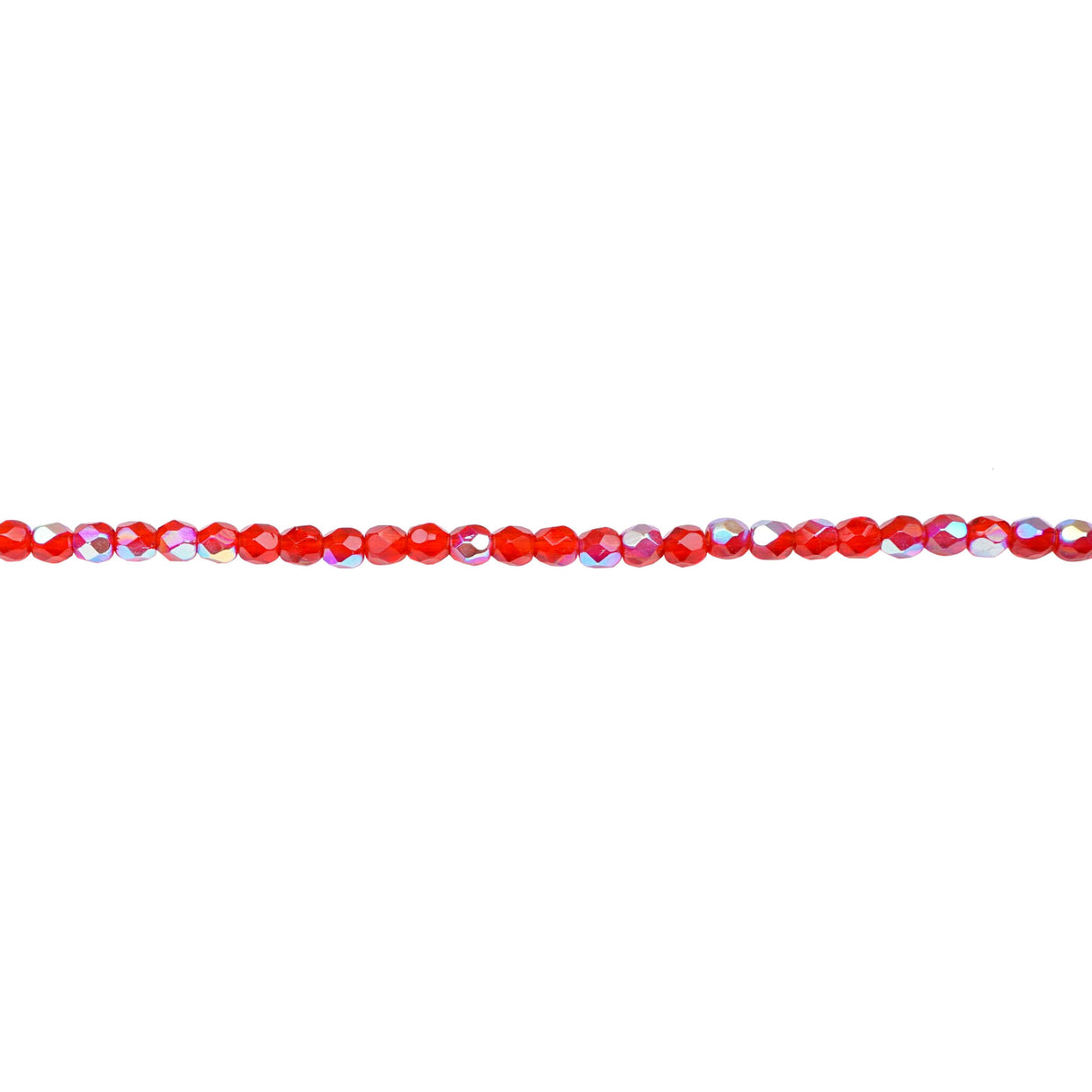339-31.SLC.1.jpg 3mm Siam Ruby AB Bead Strand - Firepolished Image