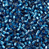Delica Bead - Silver Lined Blue Zircon Dyed DB608
