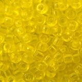 8/0 Seed Beads - Transparent Yellow 22g
