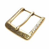 378-3208.SLC.2.jpg 1 ½" Rounded Engraved Buckle - Antique Brass Image