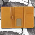 195-2206.SLC.jpg CF Natural Trifold Checkbook Wallet Interior Image