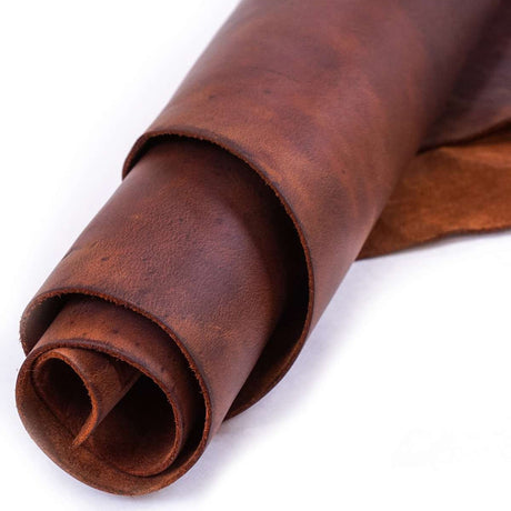 579-1210.SLC.2.jpg Boot Strap Brown 5-6 oz. Oil Tan Pre-Cut 6" x 12" Image