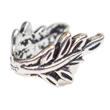 244-582712.SLC.1.jpg Large Botanical Pinch Bail - Silver Plate Image