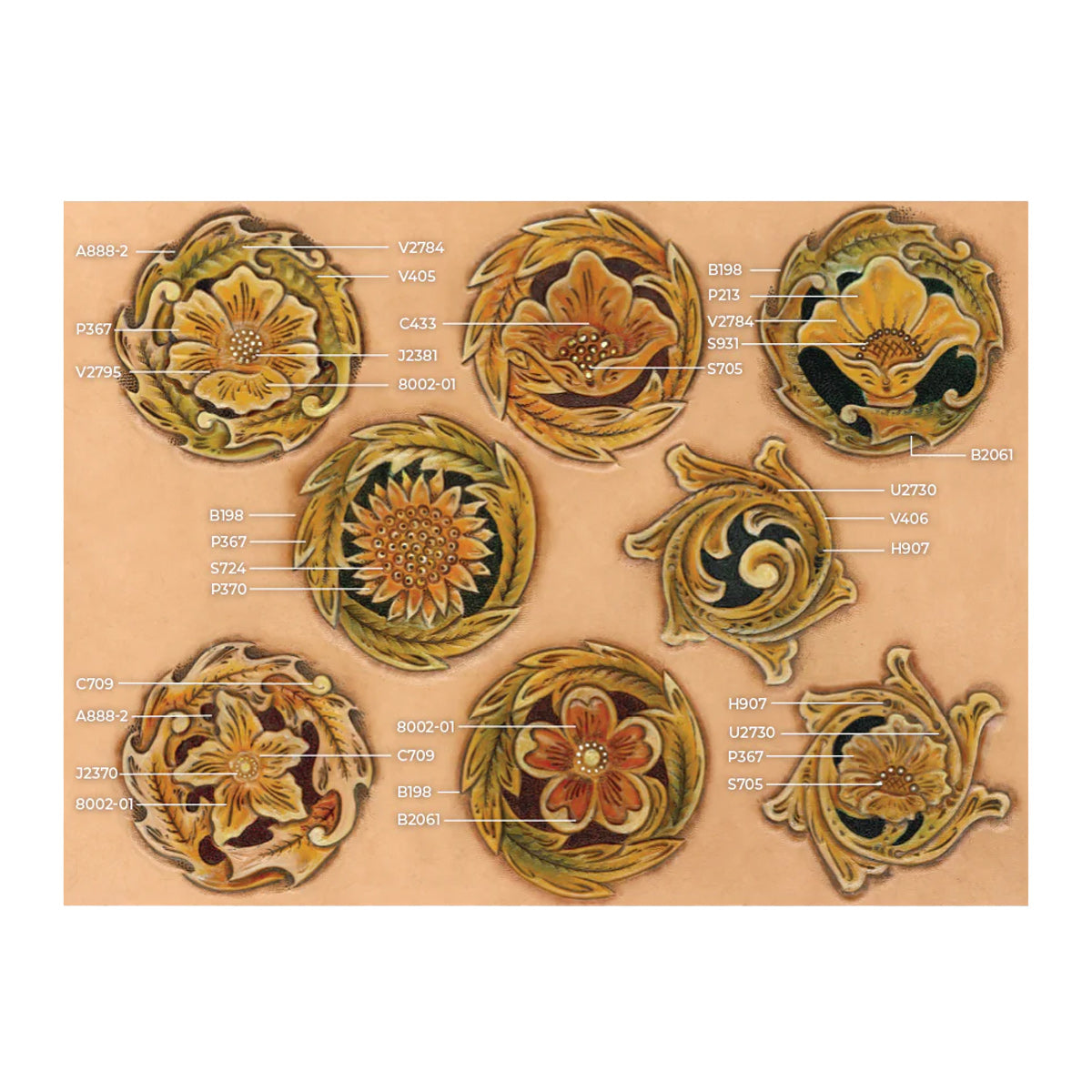 374-7890424.SLC.01.jpg Maker Aid - Floral Rounders Image