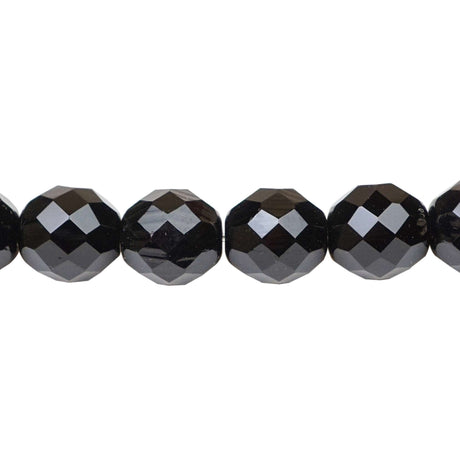 222-4174.SLC.1.jpg 12mm Firepolish Strand - Jet Image