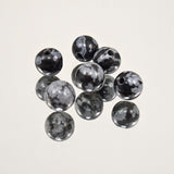 6mm Snowflake Obsidian SemiPro Strand