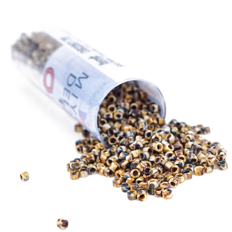 45-1132267.SLC.2.jpg Delica Bead - Picasso Brown Tan Matte DB2267 Image