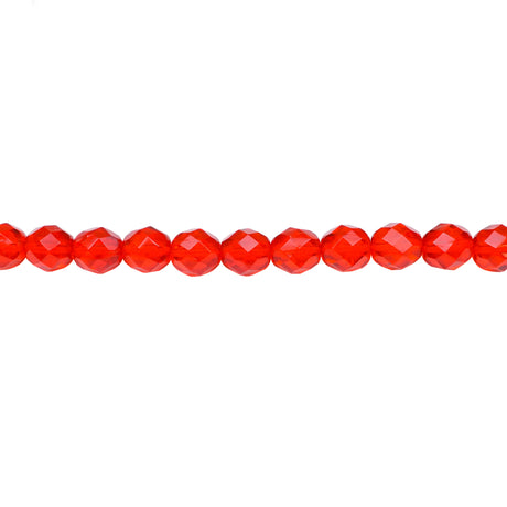 339-112.SLC.1.jpg 8mm Siam Ruby Bead Strand - Firepolished Image