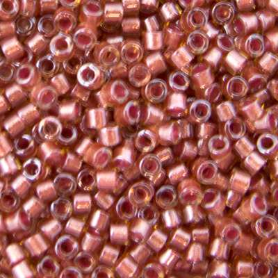 45-113913.SLC.jpg Delica Bead - Sparkling Crystal Salmon Lined Topaz DB913 Image