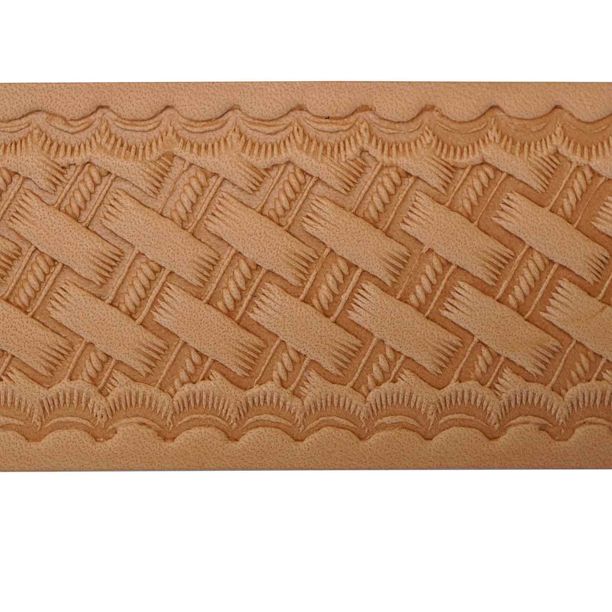 100-456806.SLC.02.jpg 1-1/2" Embossed Basketweave Name Space Belt Strip Image