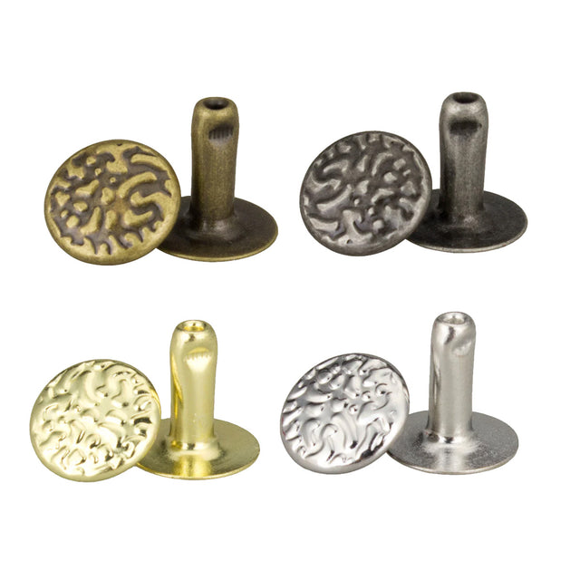 Textured Single Cap Rivets | Springfield Leather Co.