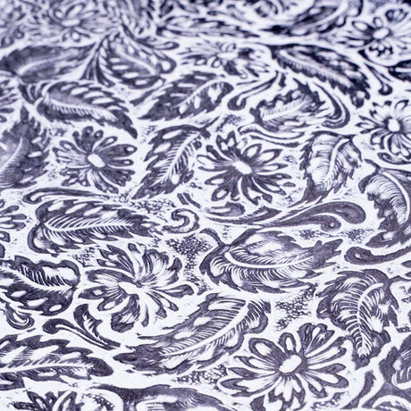 DFL.White and Black.03.jpg Daisy Floral Embossed Cow Image