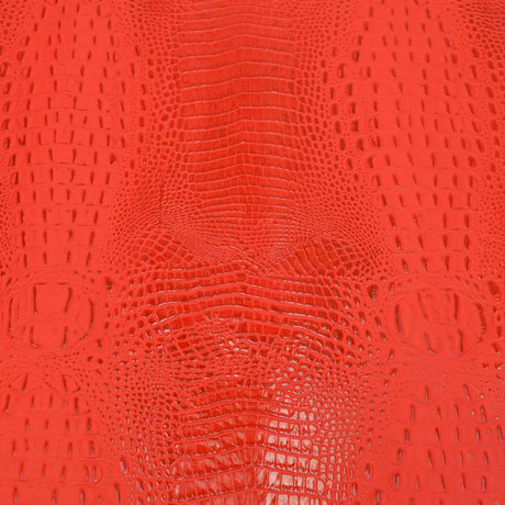 EGOC.Ferrari Red.03.jpg Embossed Gator on Cow Image
