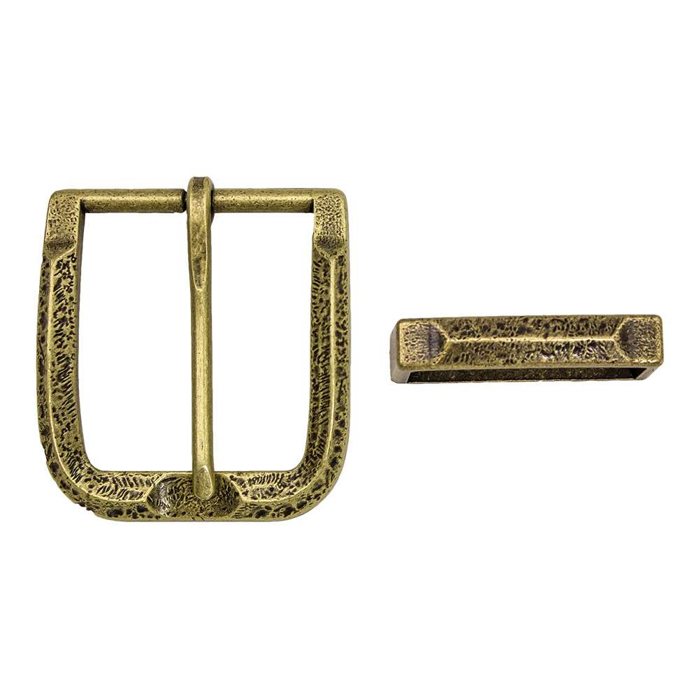 115-30.SLC.jpg 2pc Windsor Buckle Set - Antique Brass Image