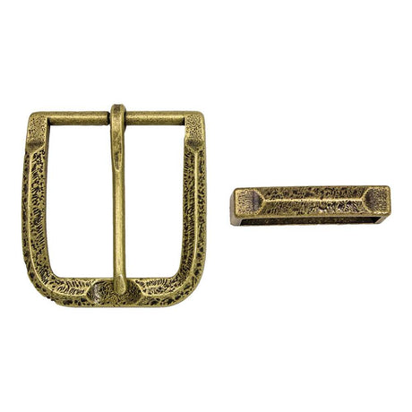 115-30.SLC.jpg 2pc Windsor Buckle Set - Antique Brass Image