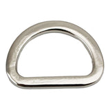 3/4" Flat Cast D-Ring - Nickel Plate