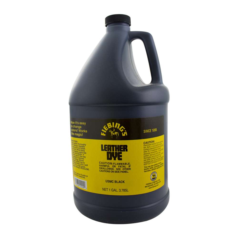 34-210201.SLC.jpg Fiebings Leather Dye - USMC Black Gallon Image