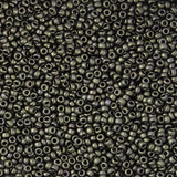 11/0 Seed Beads - Matte Metallic Dark Olive 24g