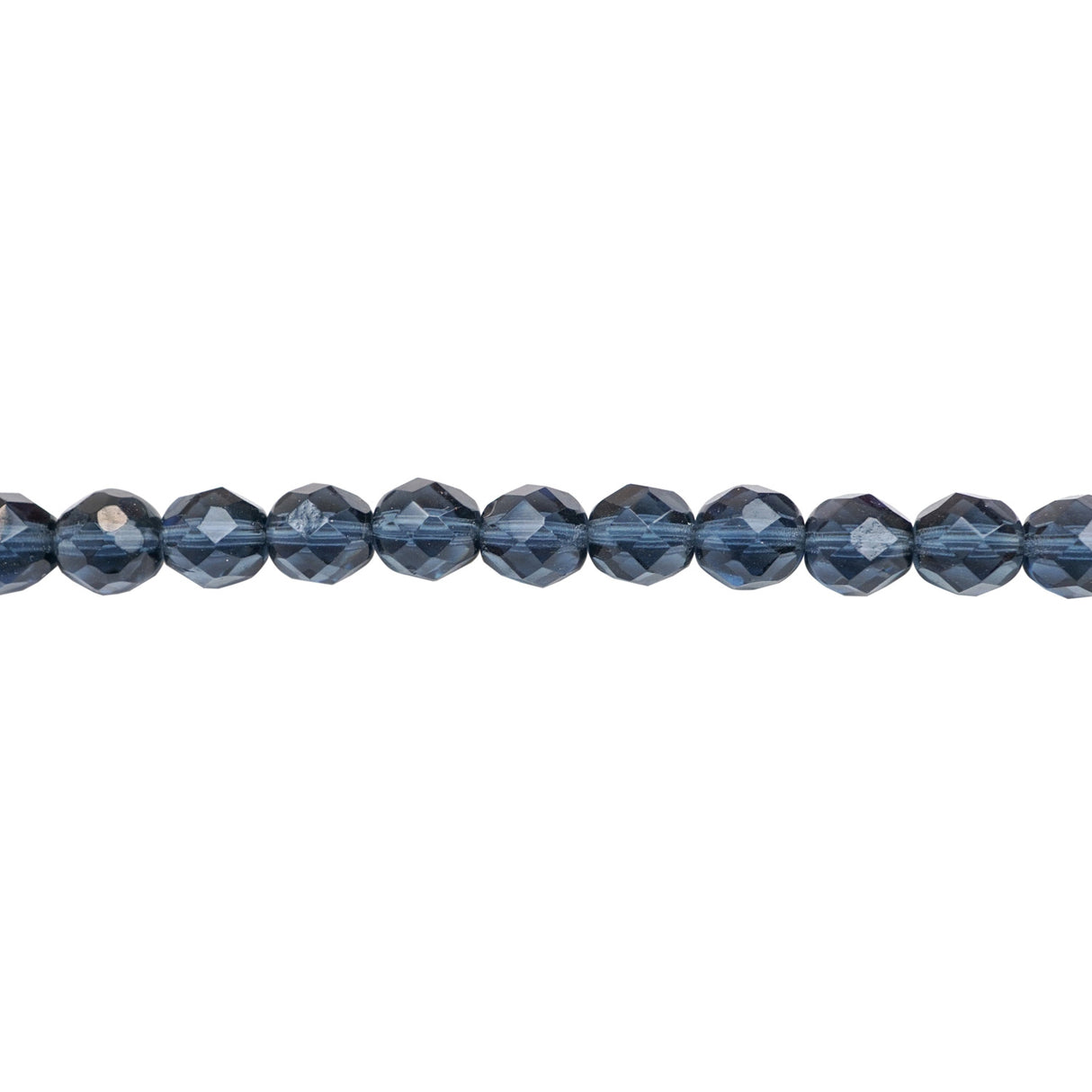 339-102.SLC.1.jpg 8mm Montana Blue Bead Strands - Firepolished Image