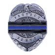 141-3200.SLC.1.jpg 1 3/8" "Back the Blue" Police Screwback Concho Image
