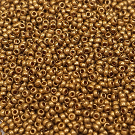 45-159457.SLC.1.jpg 15/0 Seed Beads - Metallic Light Bronze 8.2g Image