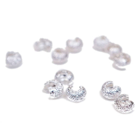 45-2.SLC.2.jpg 4mm Crimp Cover - Silver Plate Stardust 12pk Image