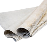 MFC.Platinum on Bone.01.jpg Metallic Floral Cow Sides Image