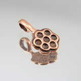 Flower Glue-on Bail - Antique Copper