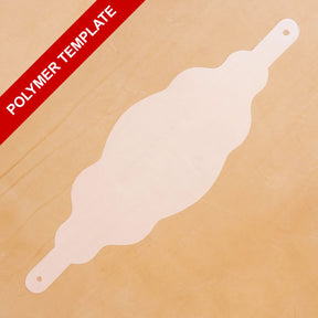 Wide Scallop Bronc Halter Blank Poly Template