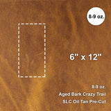 100-091.SLC.1.jpg 6"x 12" Aged Bark Crazy Trail Oil Tan Pre-Cut Image