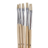 5pc Wood Handle Brush Set