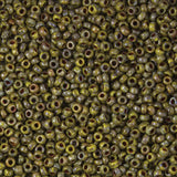 11/0 Seed Beads - Picasso Opaque Yellow 22g