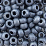 6/0 Seed Beads - Metallic Blue Grey 20g